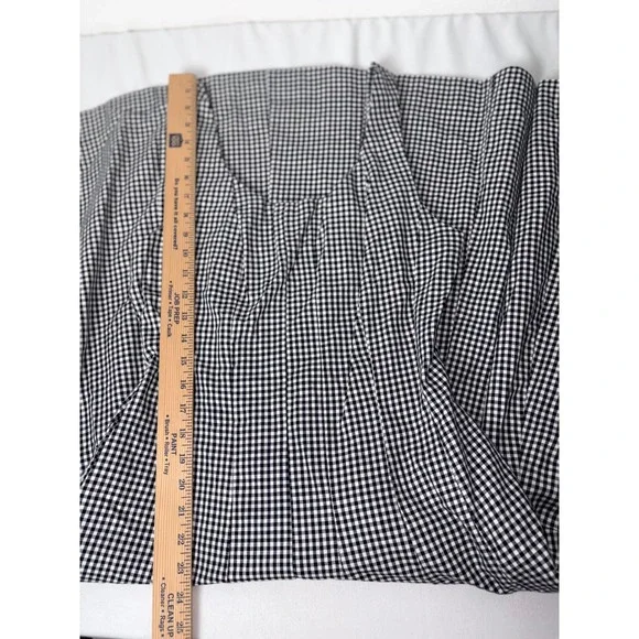 Universal thread Target Black White Gingham Midi Dress 4 Sleeveless Pockets - Picture 13 of 14